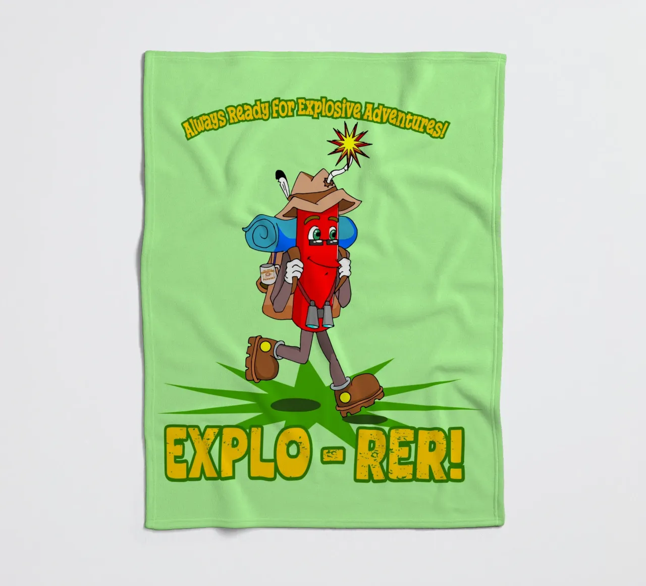 Explo-rer Funny Adventures Escursionista ed escursionista coperta in pile da sillyindustries