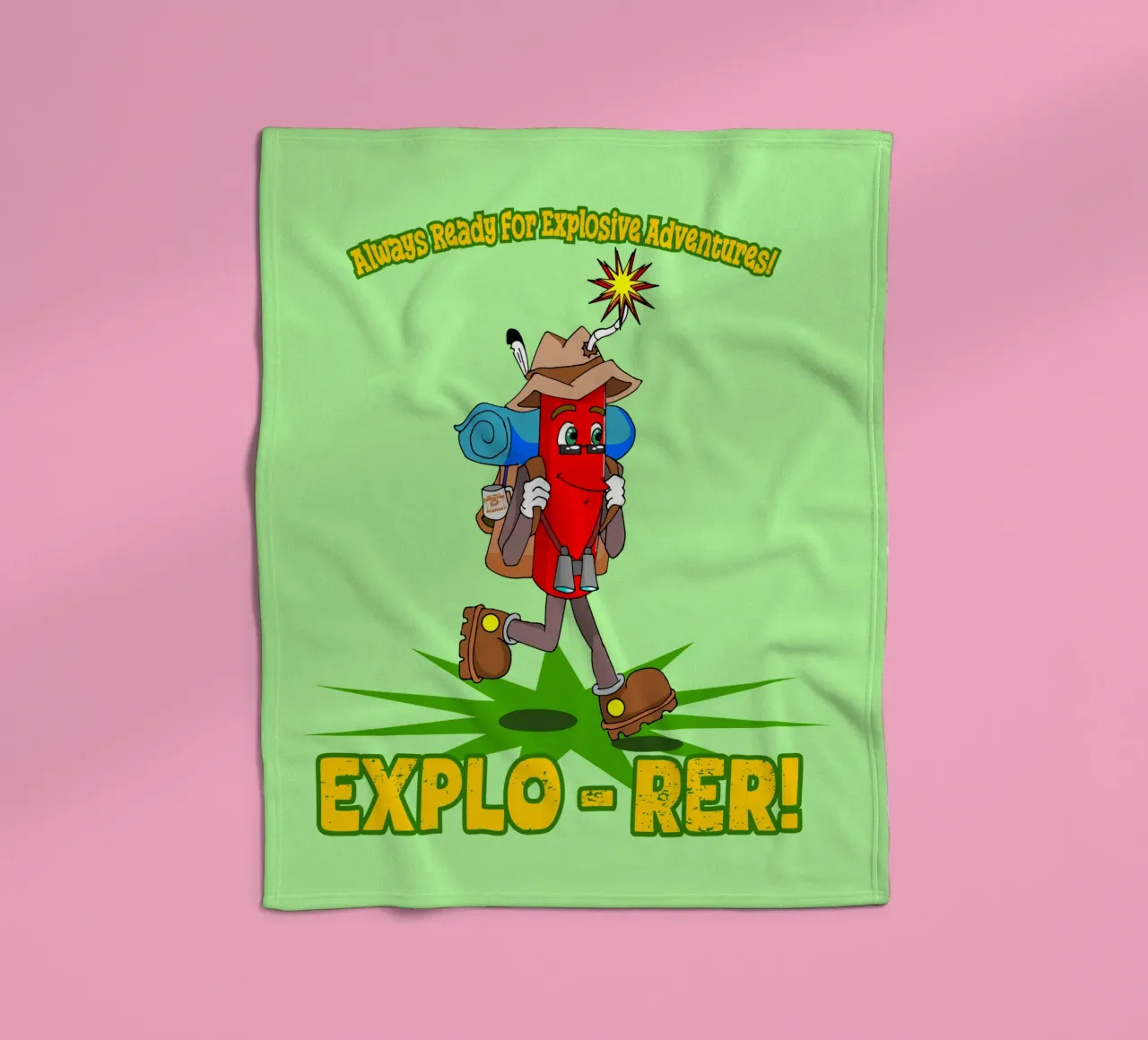 Explo-rer Funny Adventures Escursionista ed escursionista coperta in pile da sillyindustries