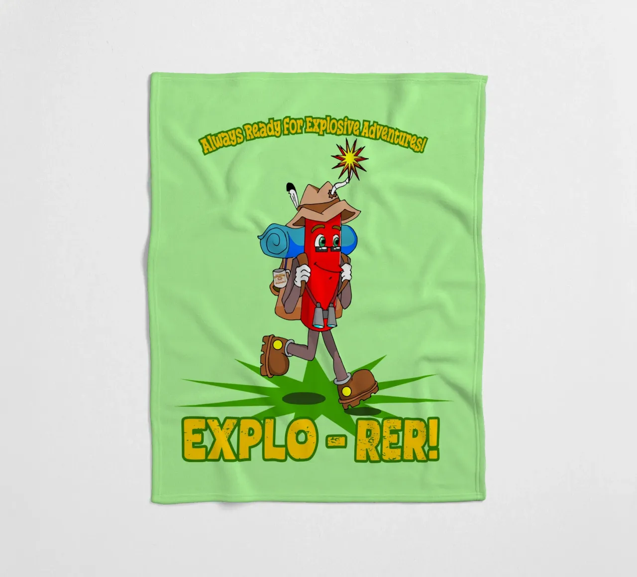 Explo-rer Funny Adventures Escursionista ed escursionista coperta in pile da sillyindustries