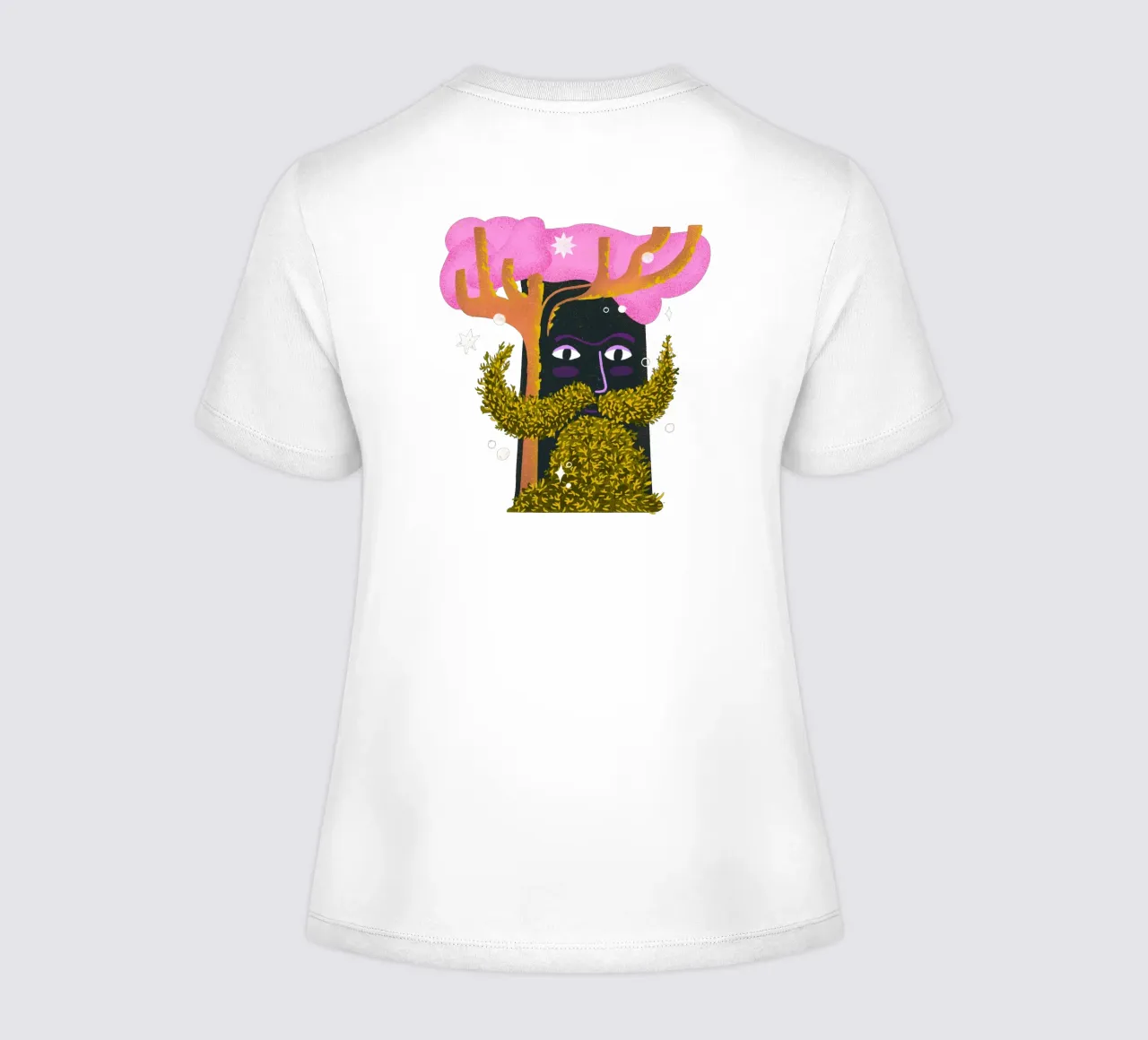 Albero magico con barba di muschio illustrazione t-shirt da donna da Bold & Beautiful