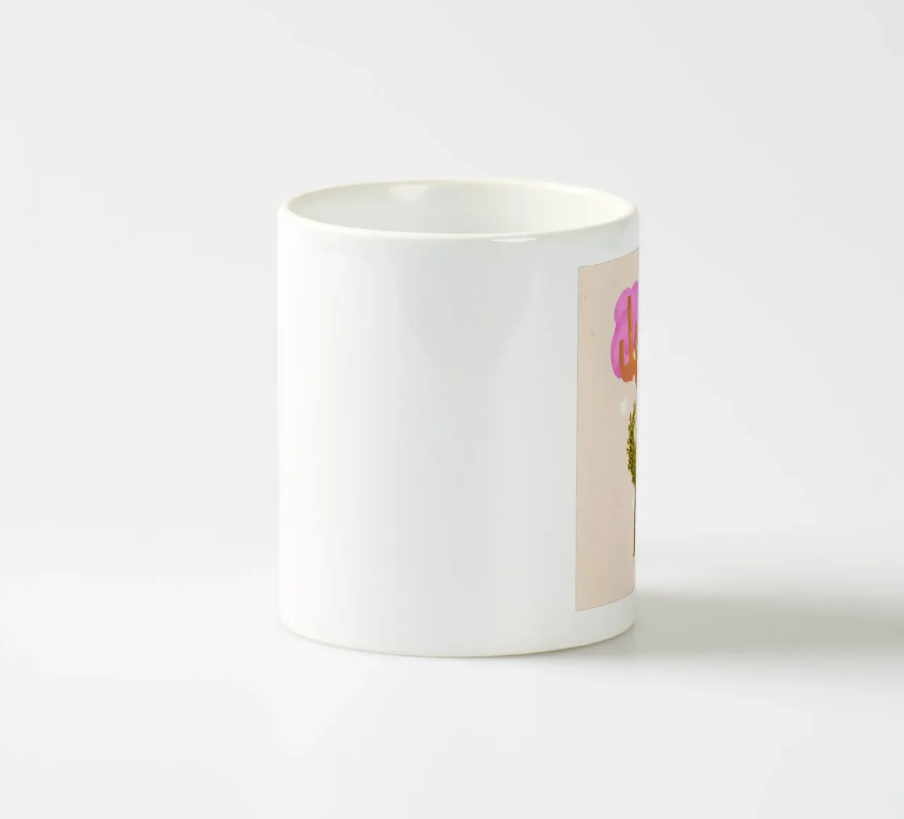 Albero magico con barba di muschio illustrazione tazza in ceramica da Bold & Beautiful