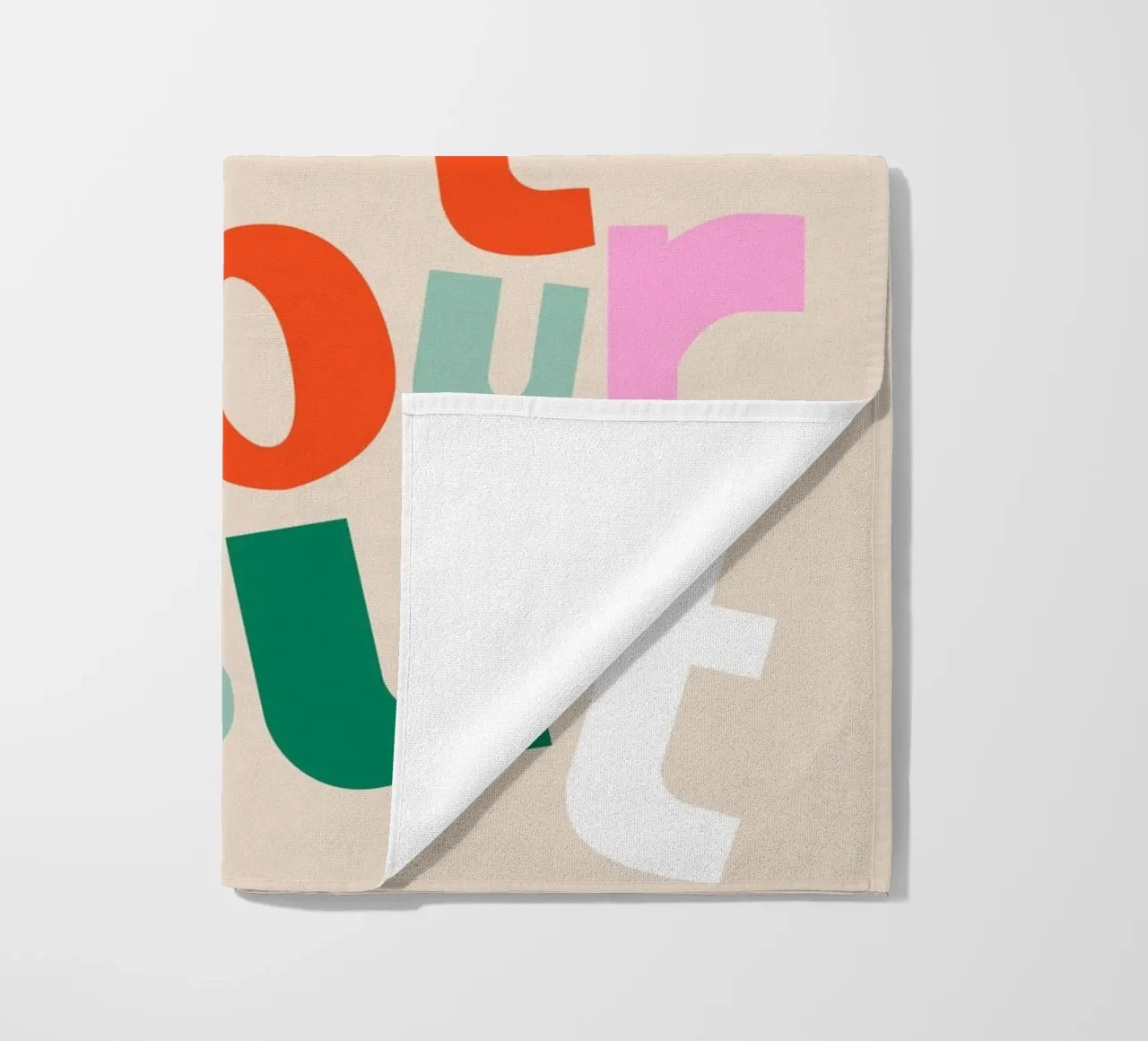 Trust Your Gut beach towel by susanapaz