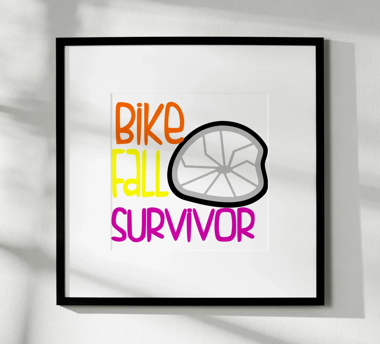 Sopravvissuto alla caduta della bicicletta poster da sillyindustries