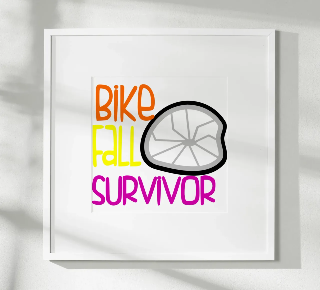 Sopravvissuto alla caduta della bicicletta poster da sillyindustries