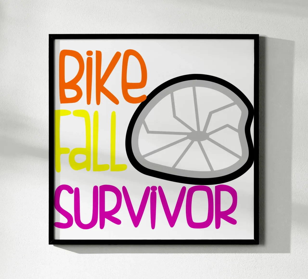 Sopravvissuto alla caduta della bicicletta poster da sillyindustries