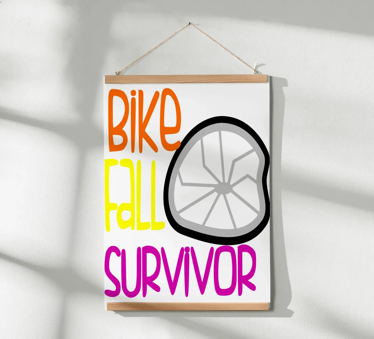 Sopravvissuto alla caduta della bicicletta poster da sillyindustries