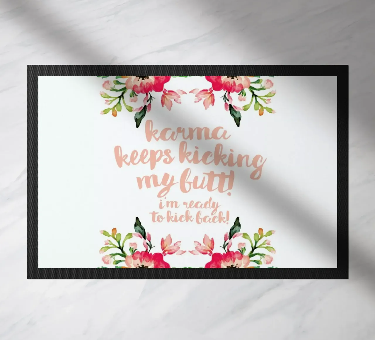 Karma deurmat van Maria Kritzas