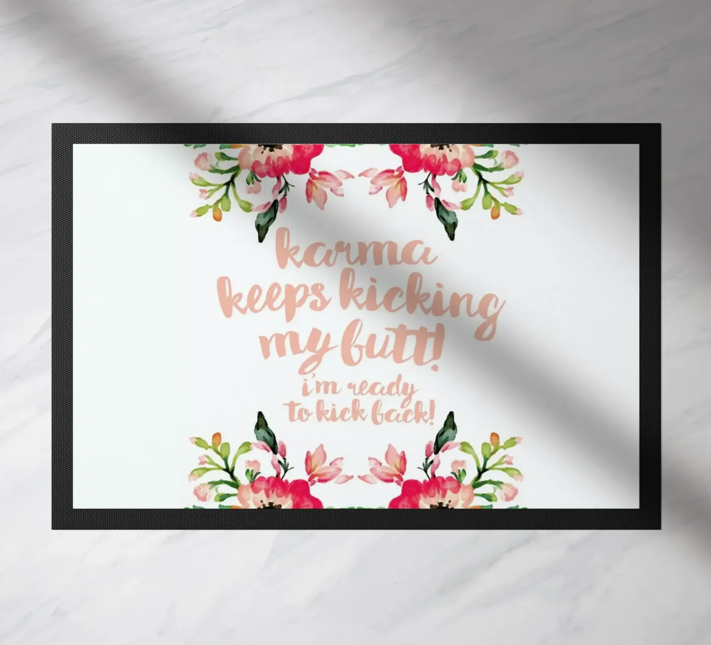 Karma deurmat van Maria Kritzas