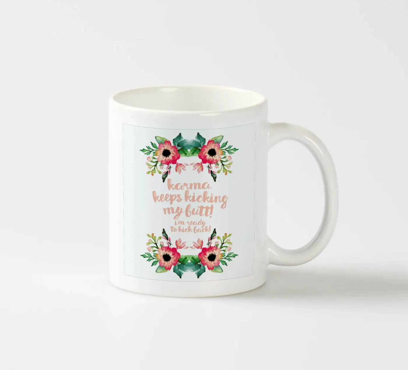 Karma ceramic mug by Maria Kritzas