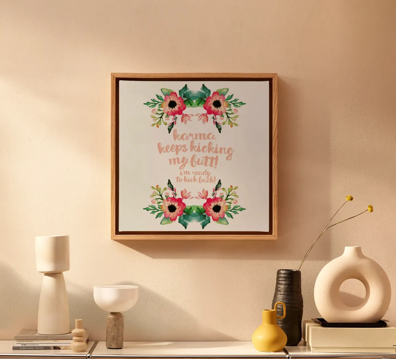 Karma canvas van Maria Kritzas