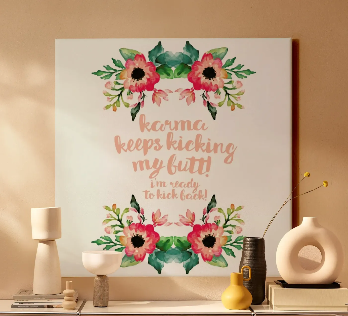 Karma canvas by Maria Kritzas