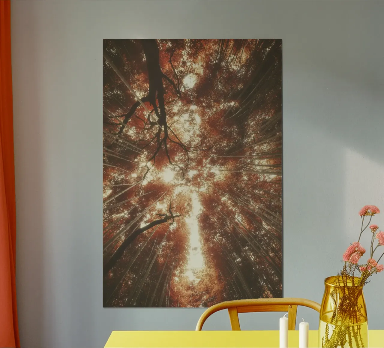 Bambus Wald a Kyoto poster con telaio in plastica da thetraveller