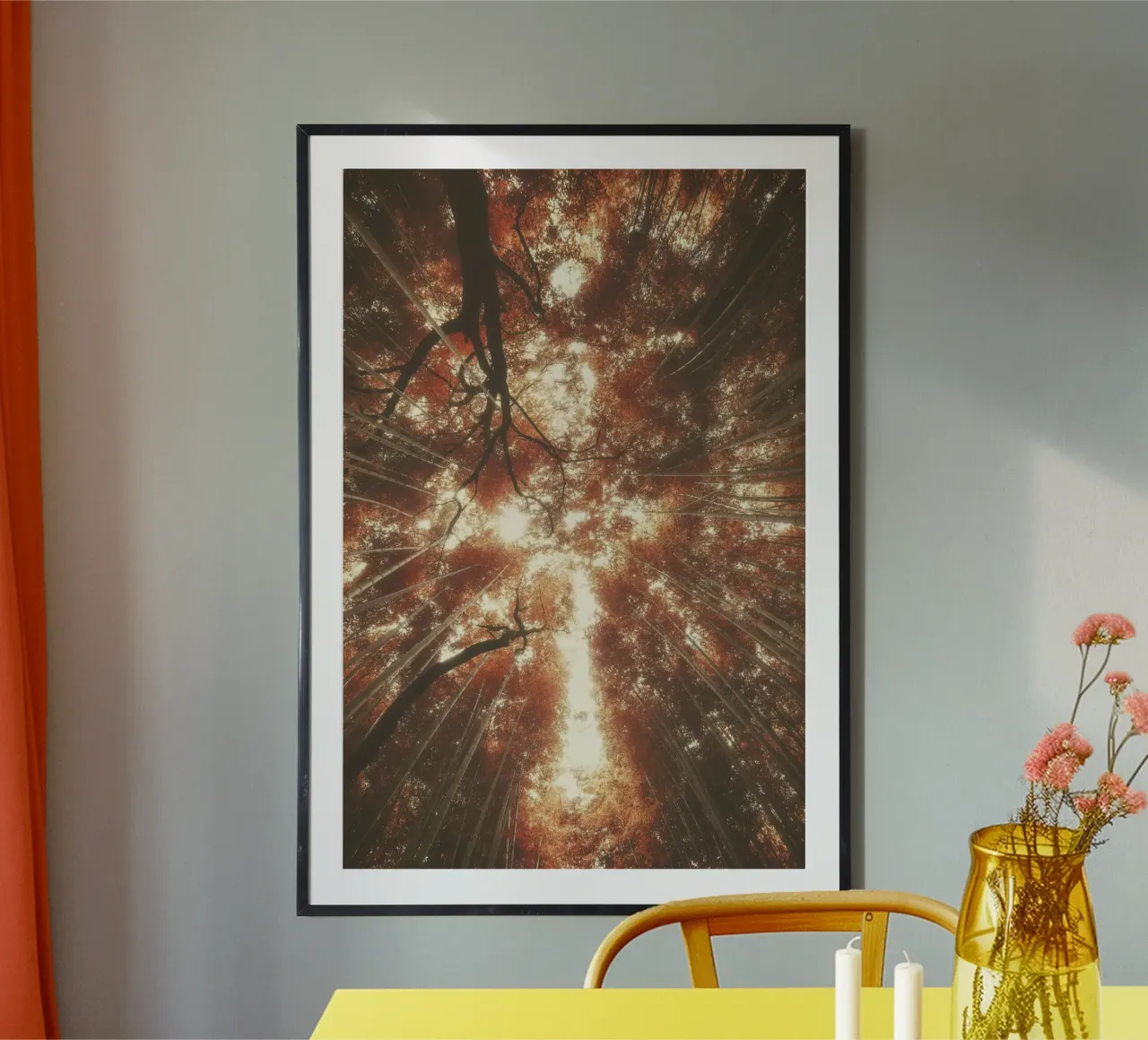 Bambus Wald a Kyoto poster con telaio in plastica da thetraveller