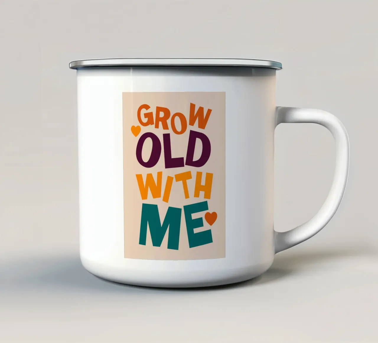 Grow Old With Me tazza in smalto da susanapaz