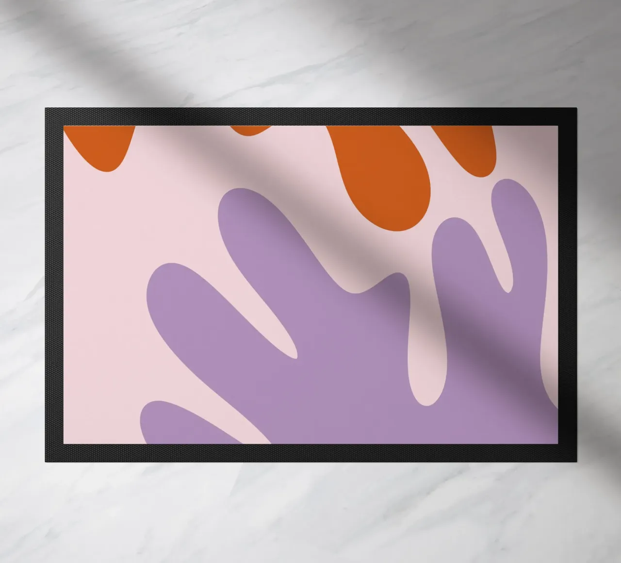 Forme astratte moderne - rosa, viola, marrone zerbino da Wackapacka