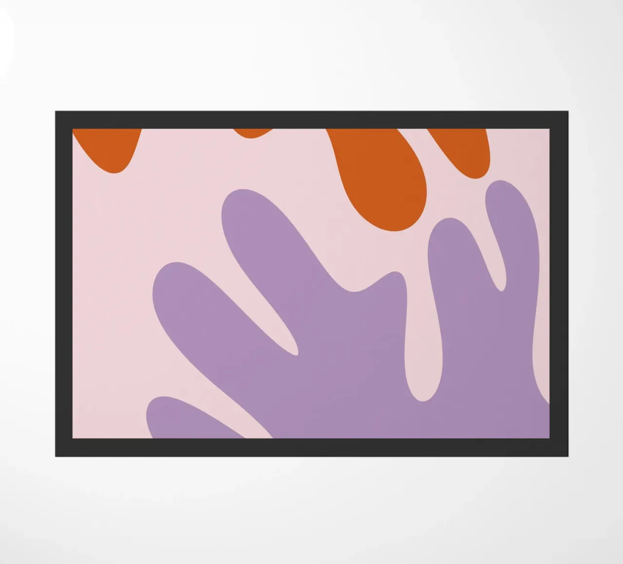 Forme astratte moderne - rosa, viola, marrone zerbino da Wackapacka