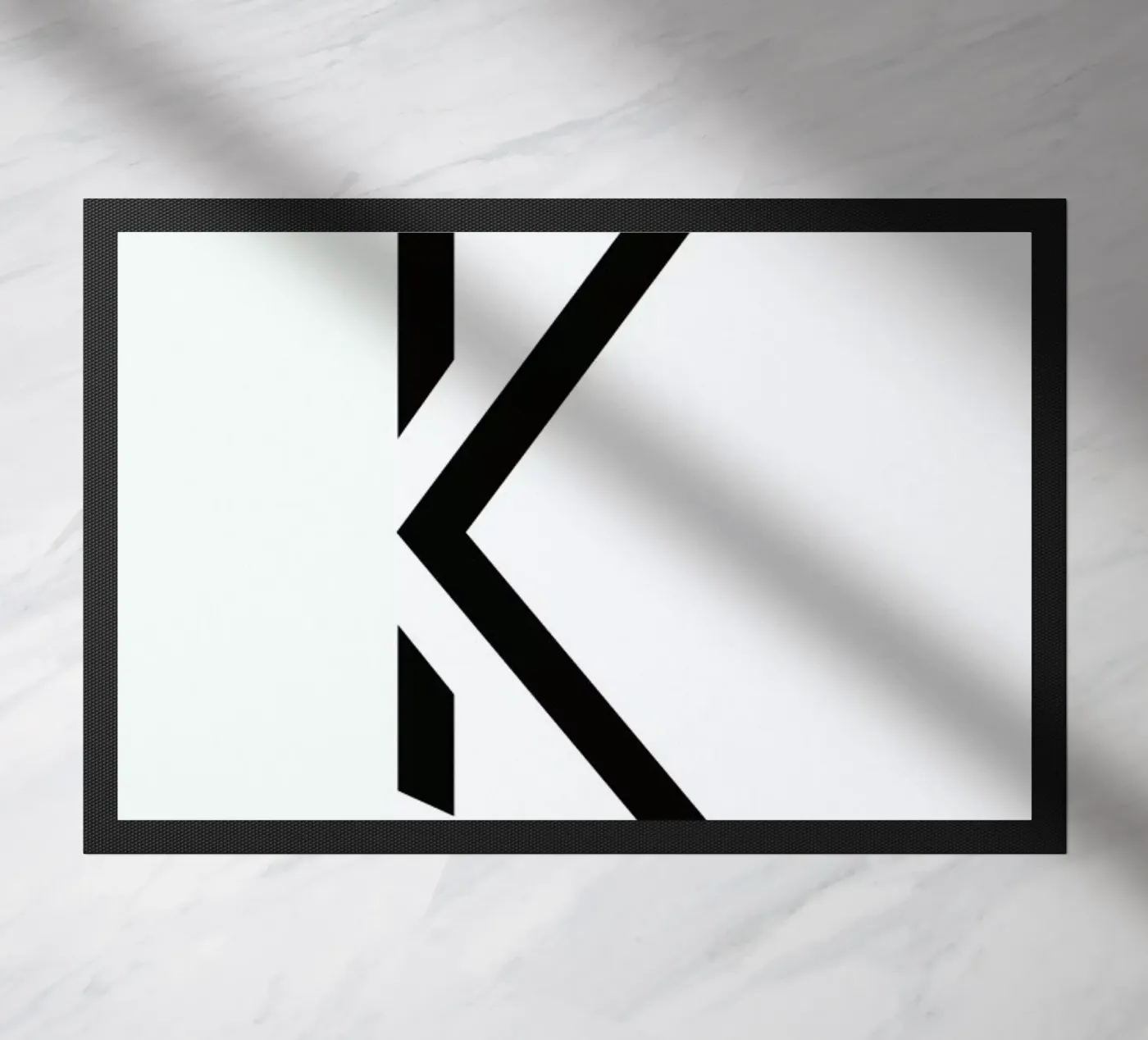 Alpha - K doormat by Emerybloom