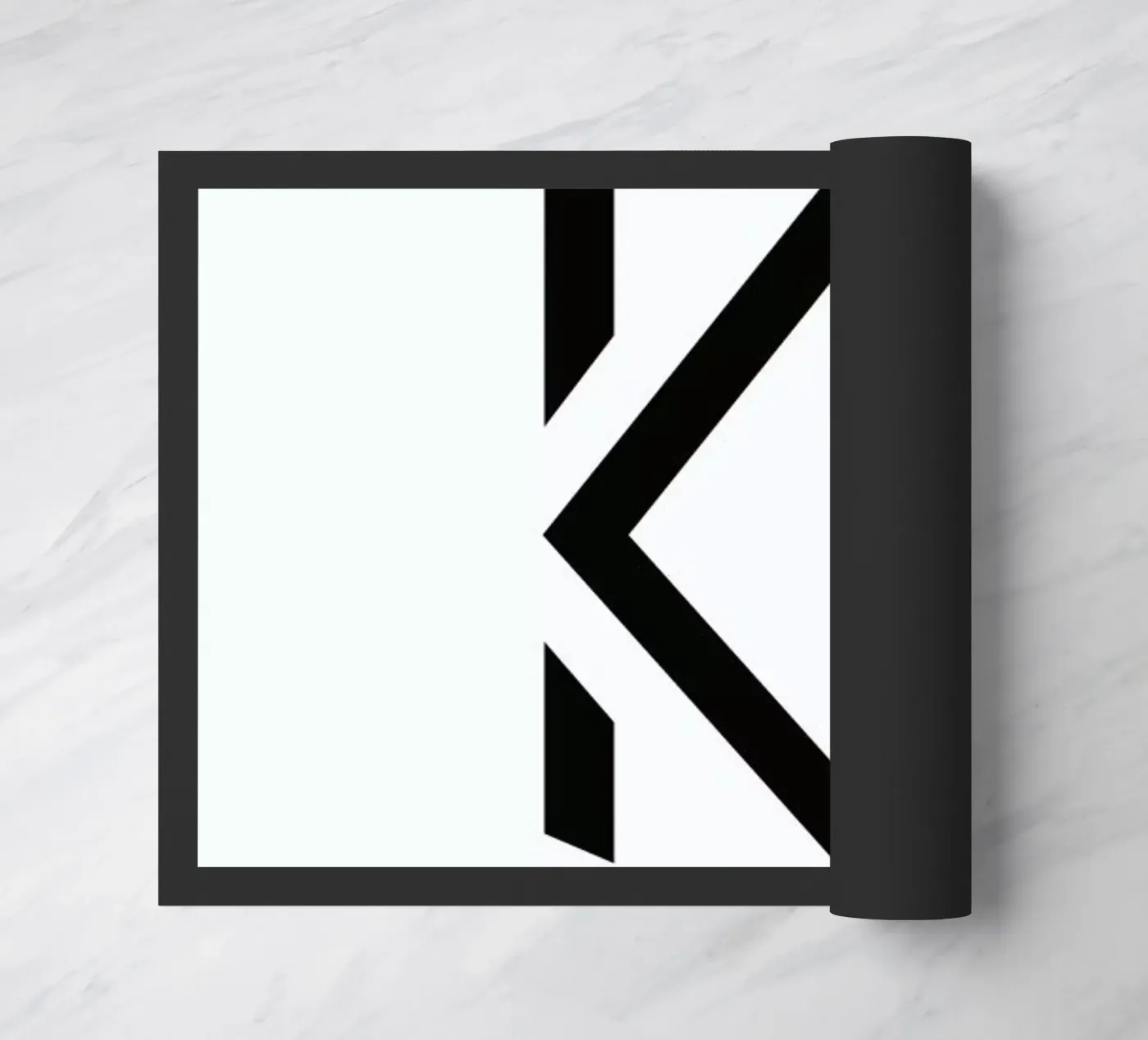 Alpha - K doormat by Emerybloom