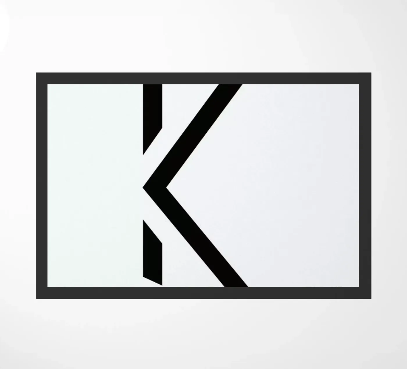 Alpha - K doormat by Emerybloom