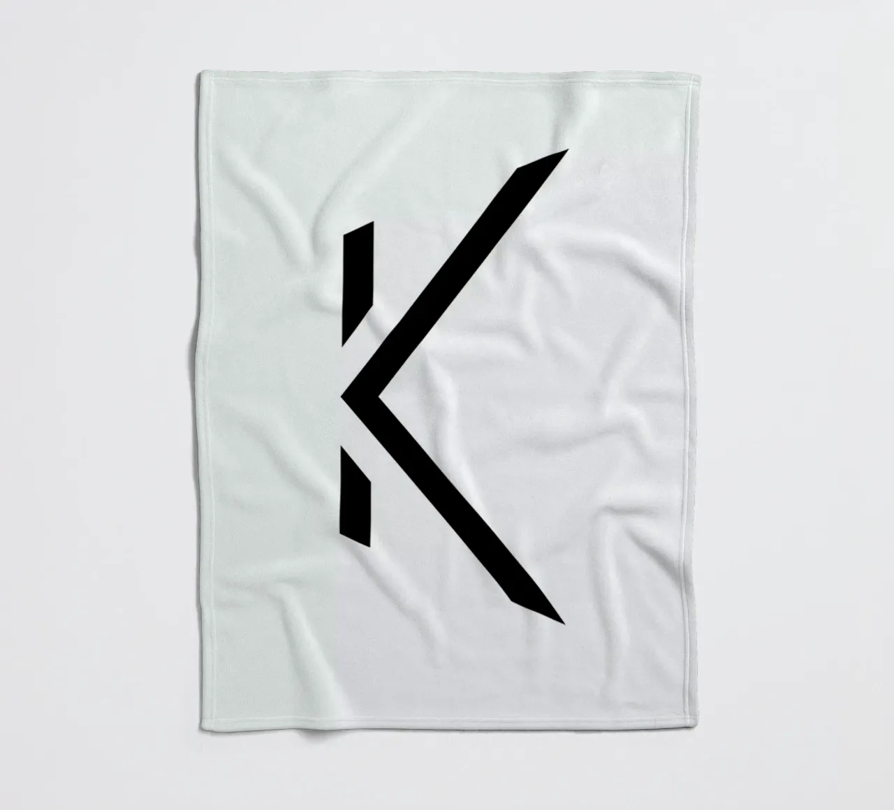 Alpha - K fleece blanket by Emerybloom