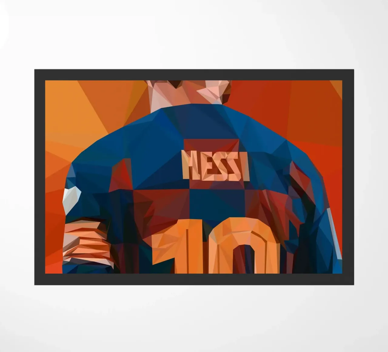 Messi football Player zerbino da Low poly art