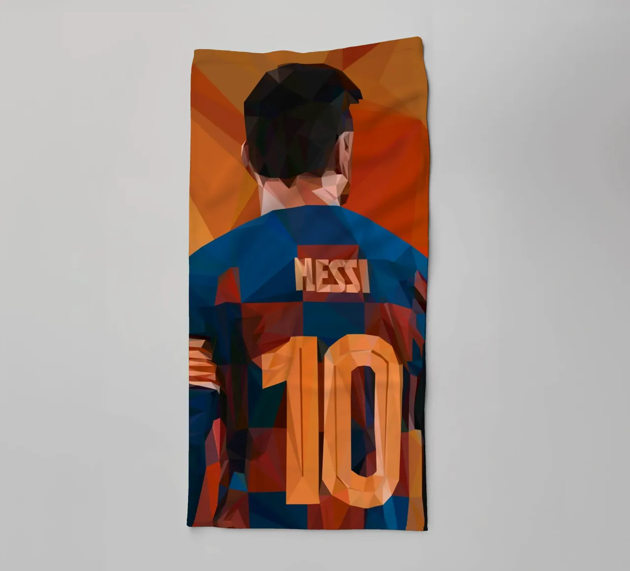 Messi football Player asciugamano da bagno da Low poly art