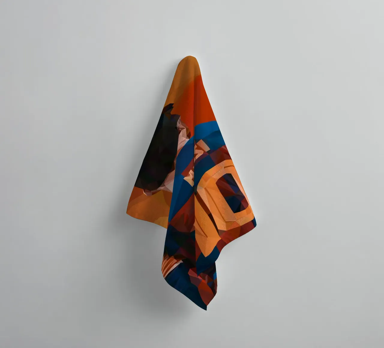 Messi football Player asciugamano da bagno da Low poly art