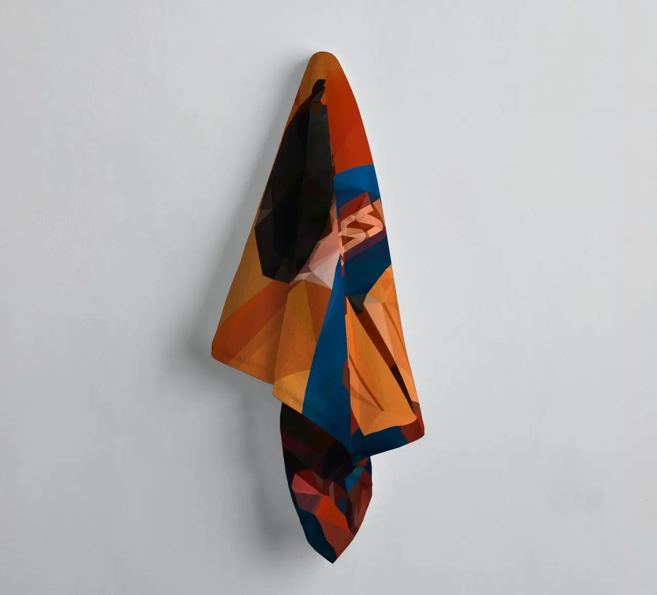 Messi football Player asciugamano da bagno da Low poly art