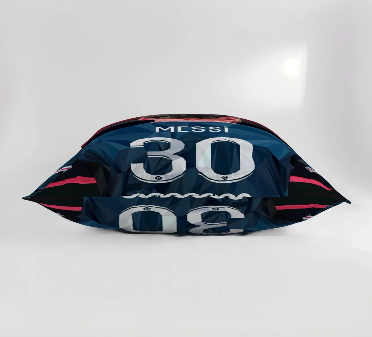 Messi the football player cuscino da Low poly art