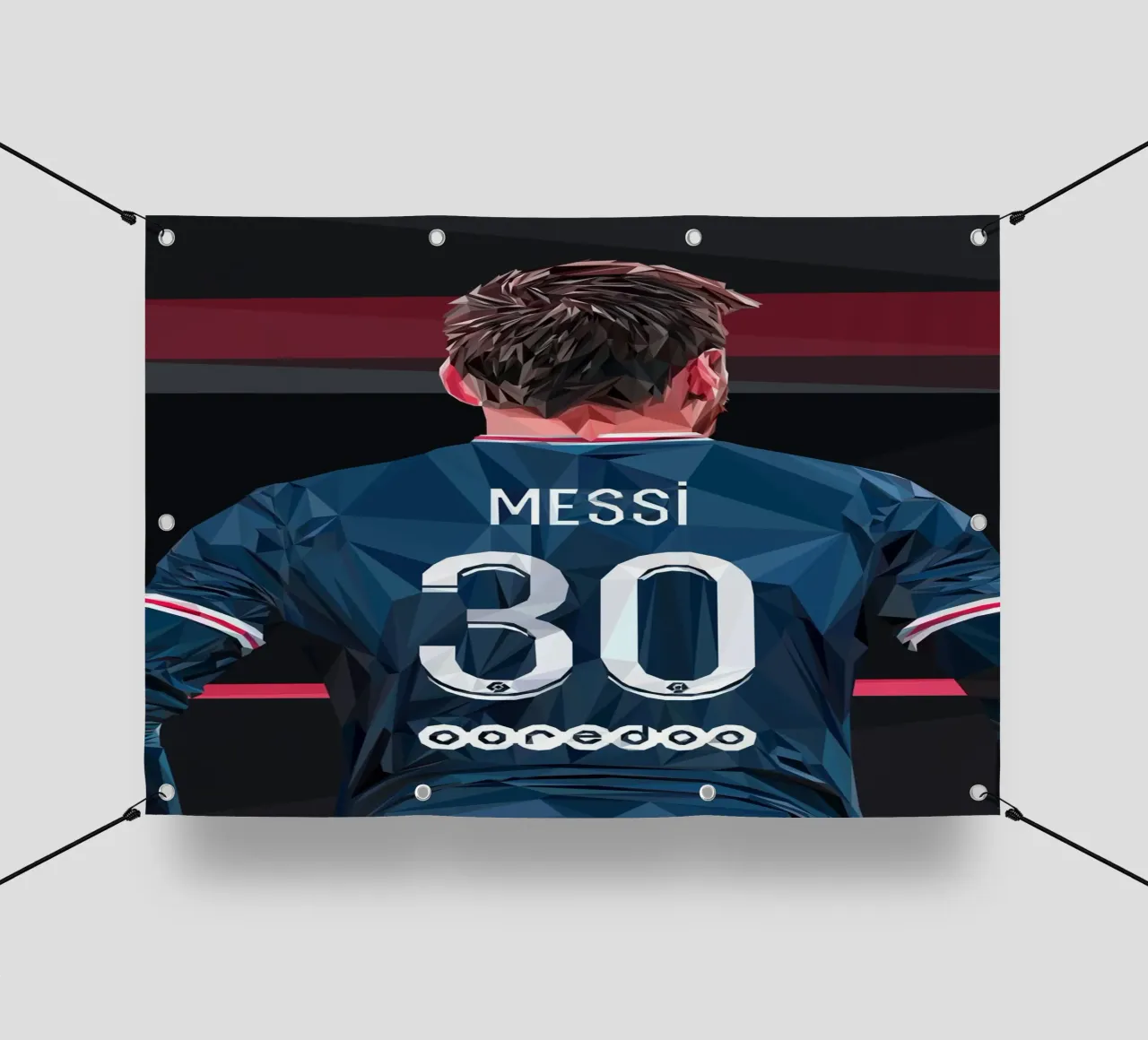 Messi the football player telo in pvc da Low poly art