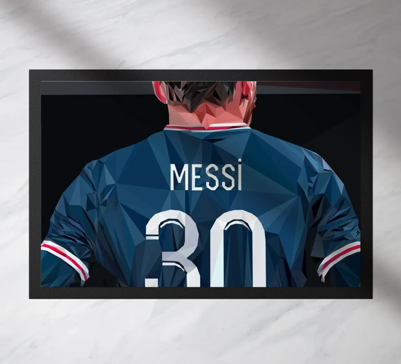 Messi the football player zerbino da Low poly art