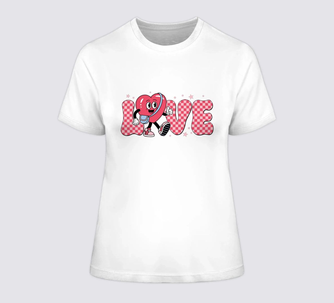 LOVE dames t-shirt getailleerd van edsonramosart