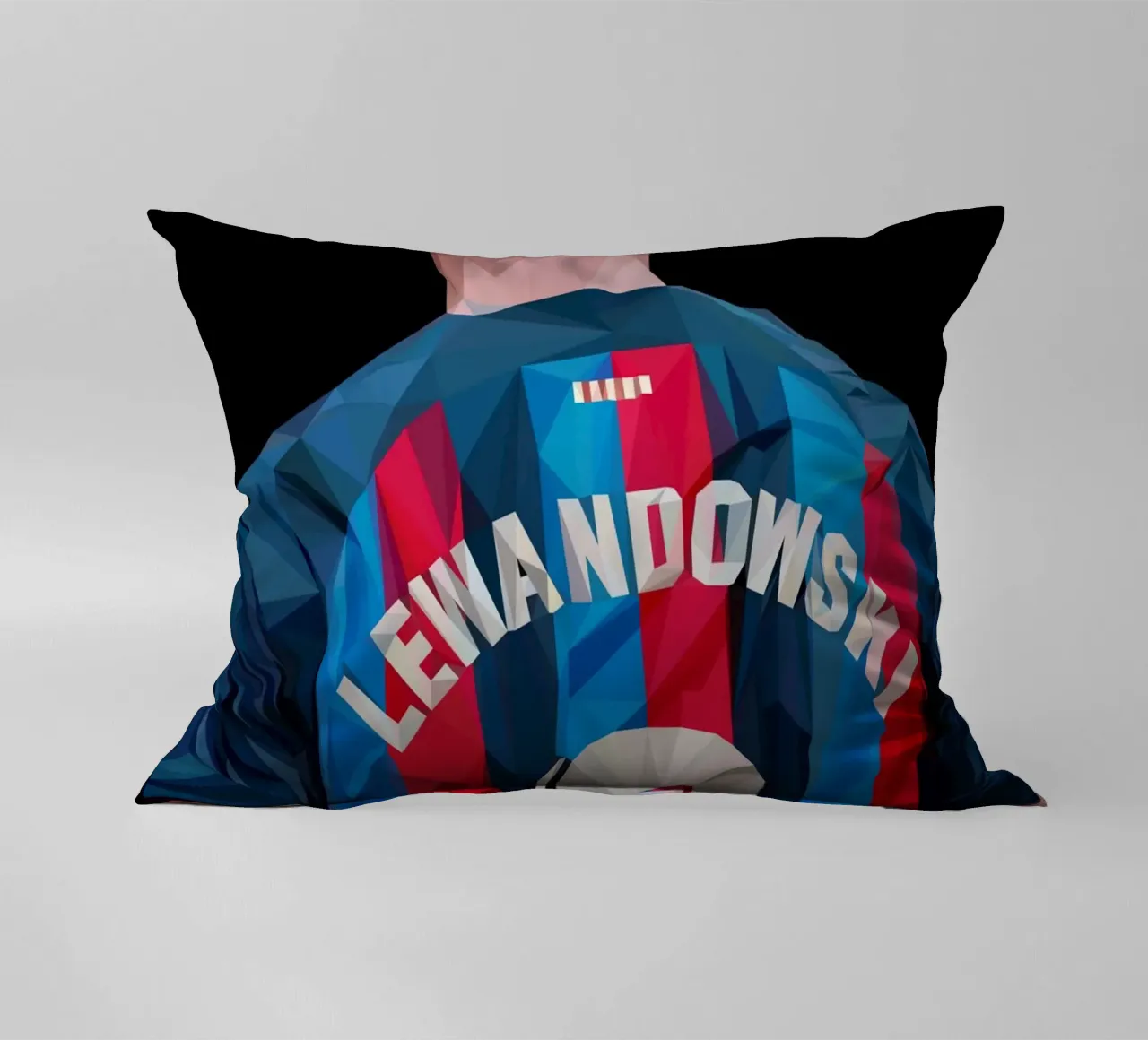 Lewandowski cuscino da Low poly art