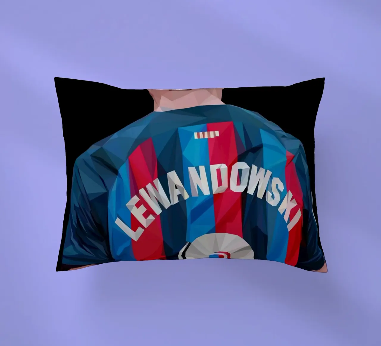 Lewandowski cuscino da Low poly art