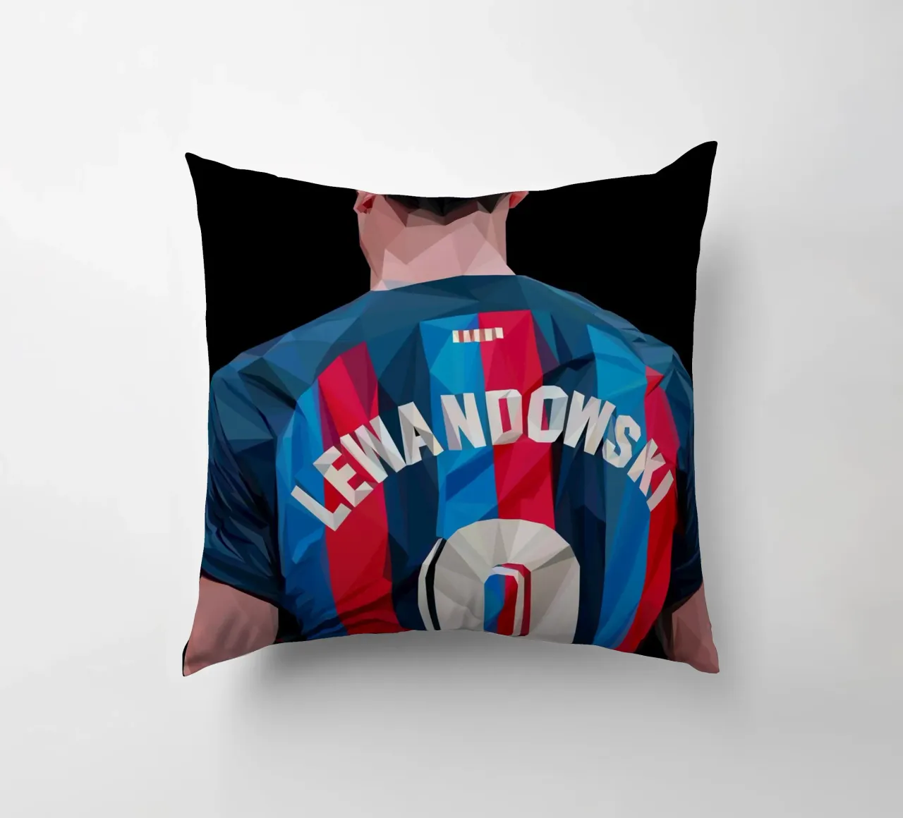 Lewandowski cuscino da Low poly art