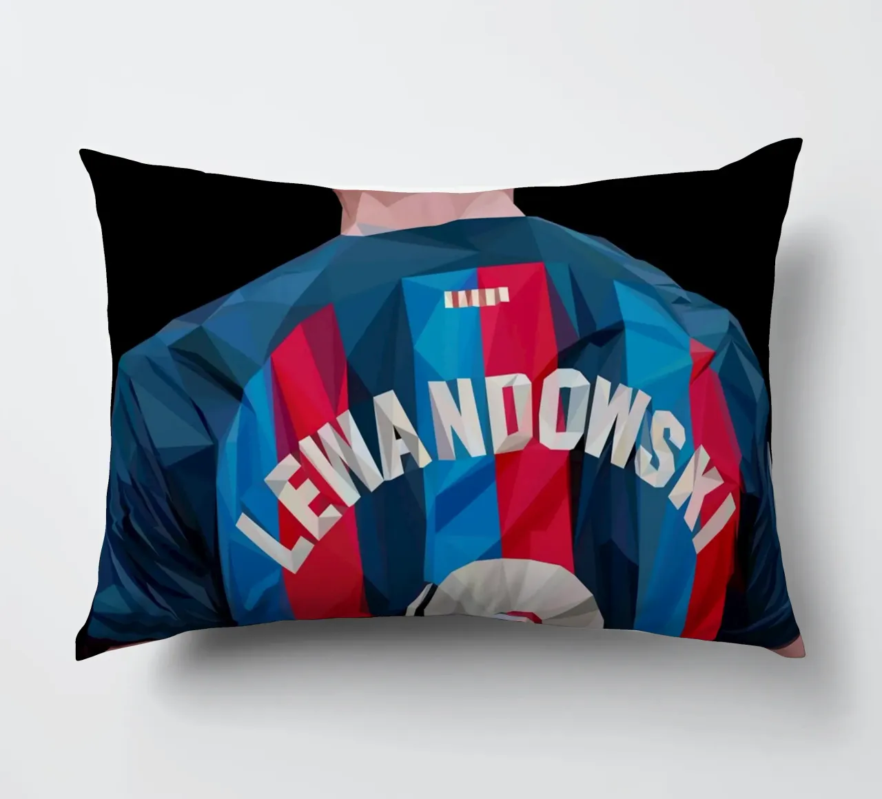 Lewandowski cuscino da Low poly art
