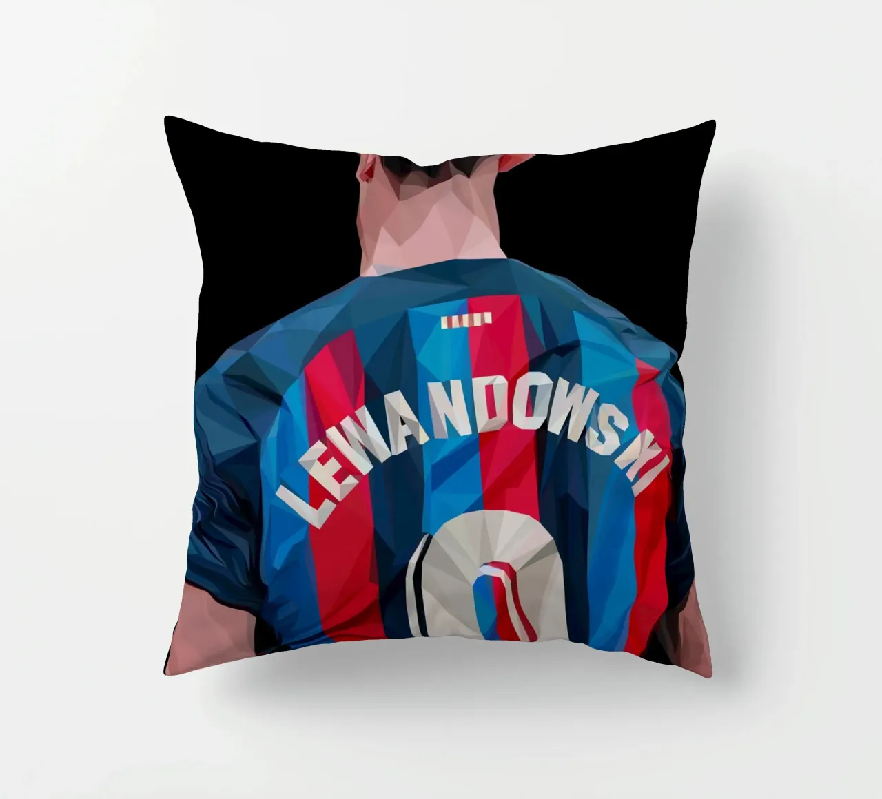 Lewandowski cuscino da Low poly art