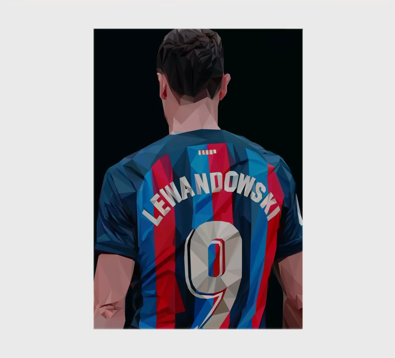 Lewandowski notebook by Low poly art