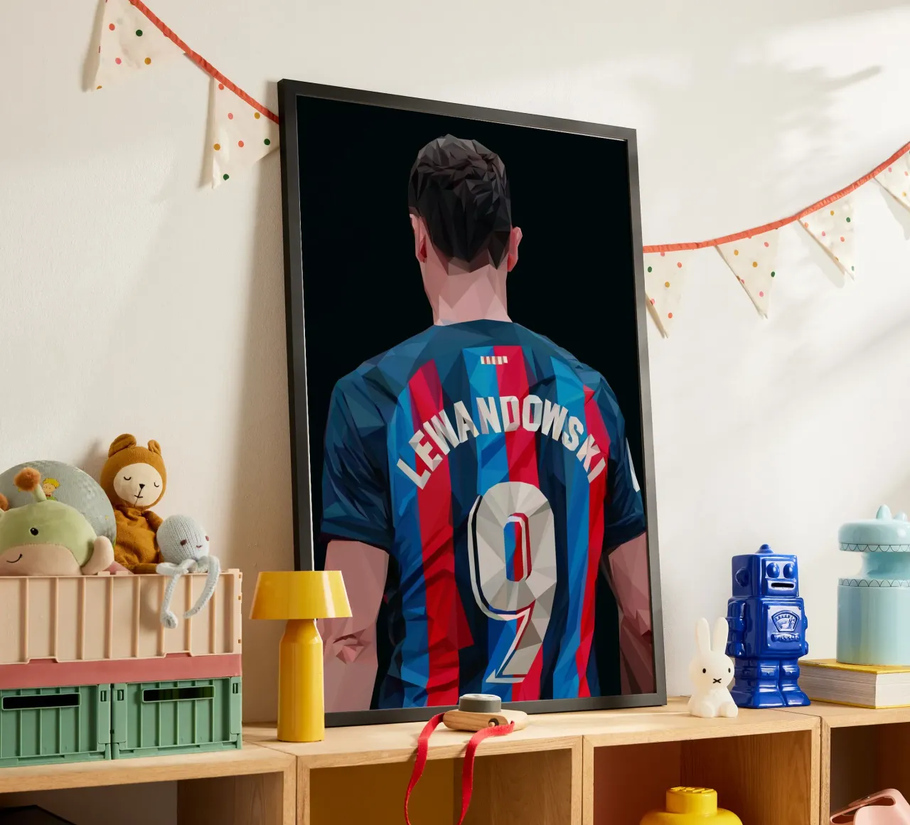 Lewandowski carta hahnemühle da Low poly art