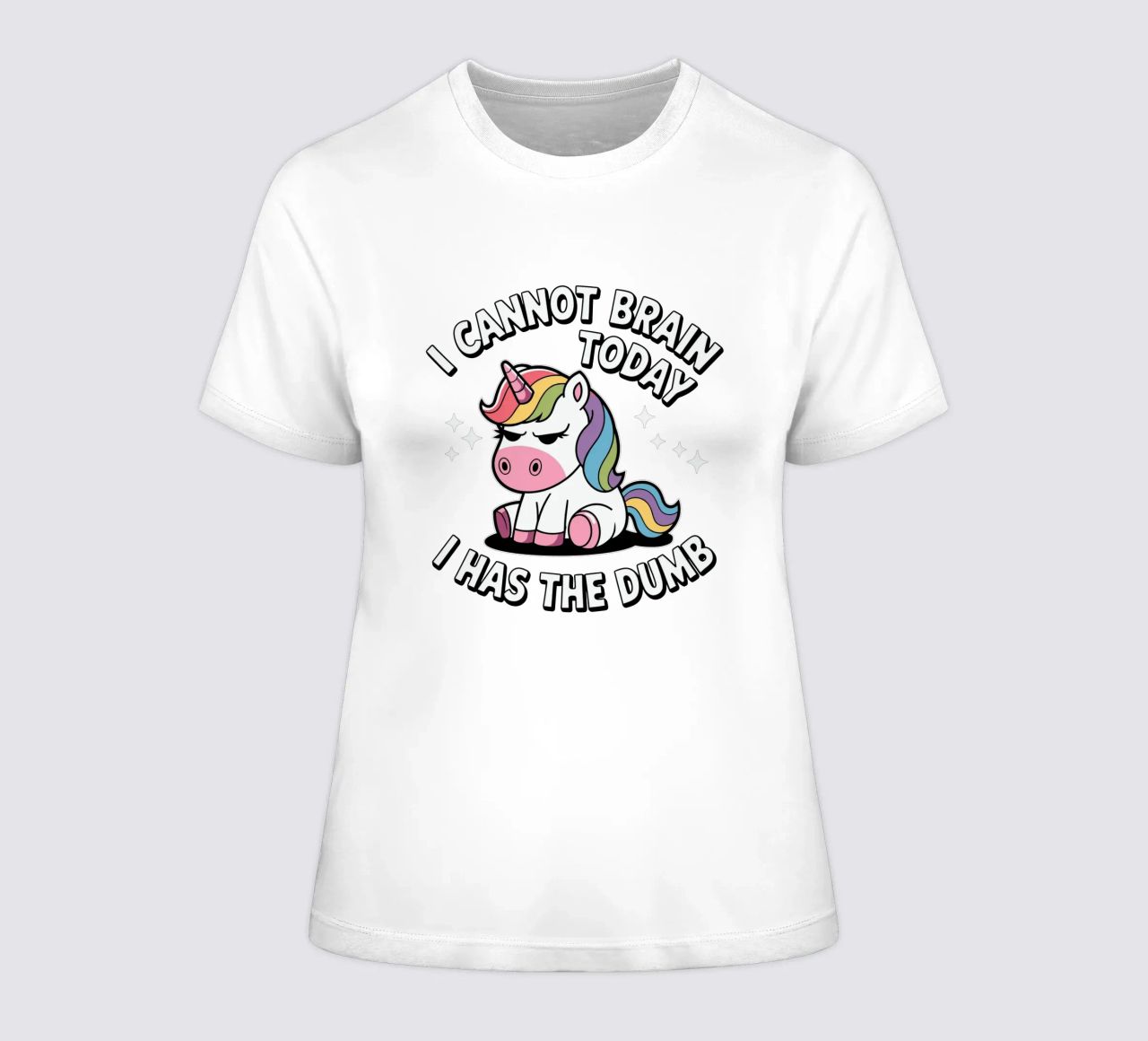 I cannot brain today, I has the dumb t-shirt da donna da edsonramosart