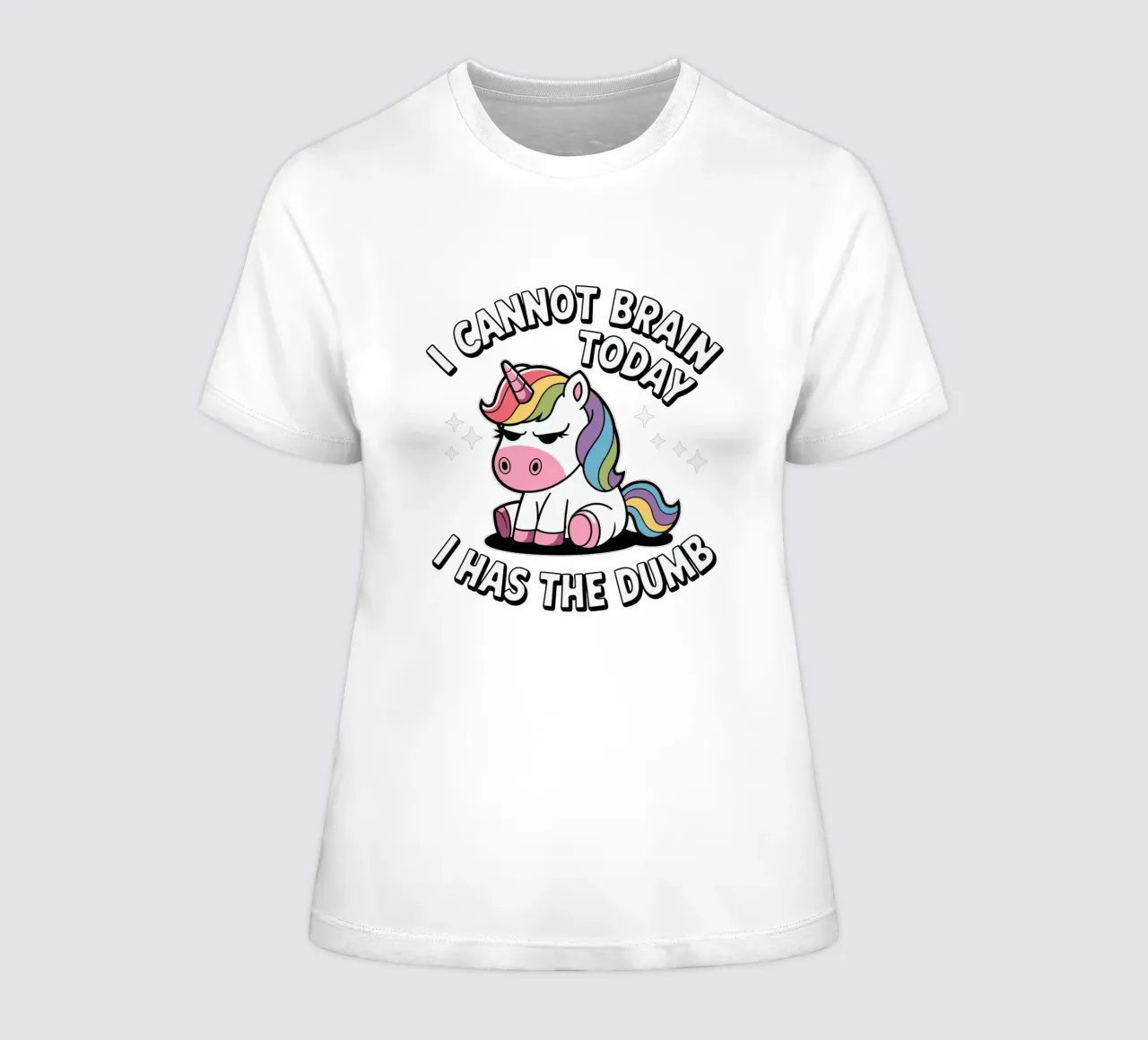 I cannot brain today, I has the dumb camiseta de mujer de edsonramosart