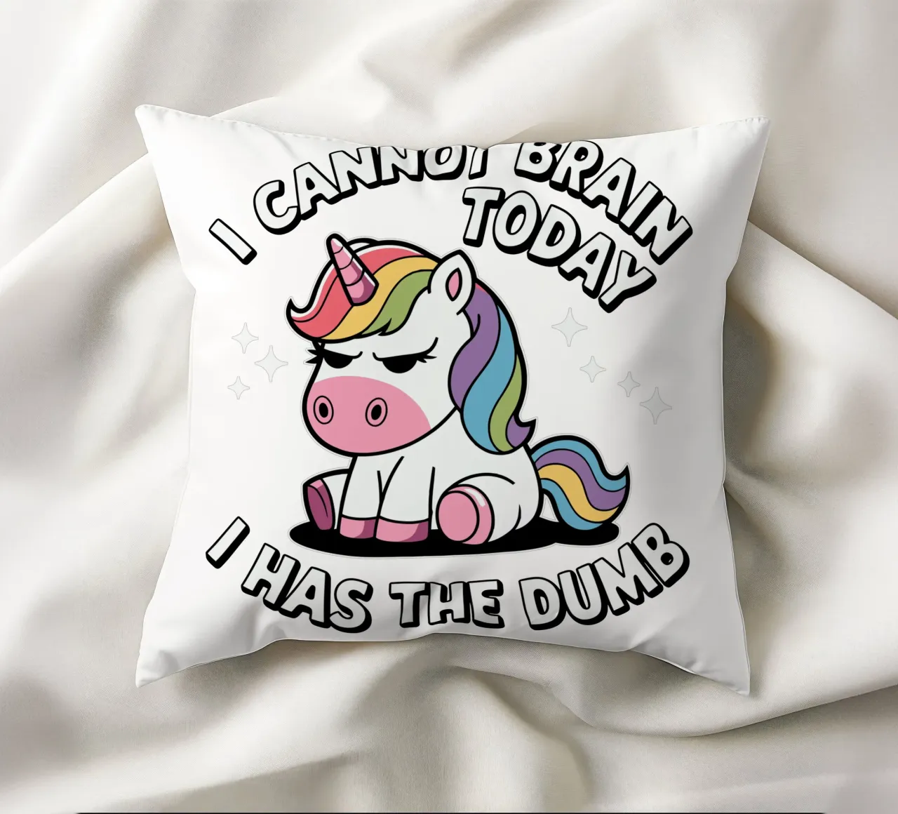I cannot brain today, I has the dumb Kissen von edsonramosart