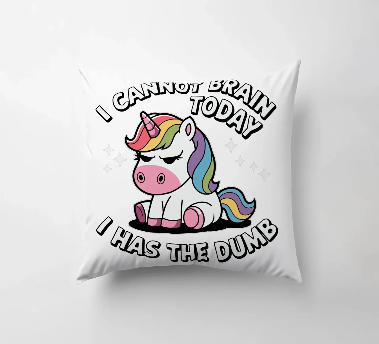 I cannot brain today, I has the dumb Kissen von edsonramosart