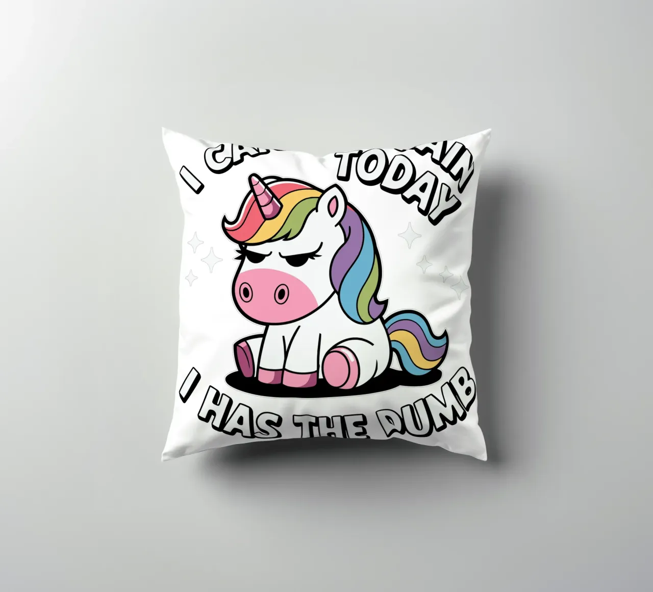 I cannot brain today, I has the dumb Kissen von edsonramosart