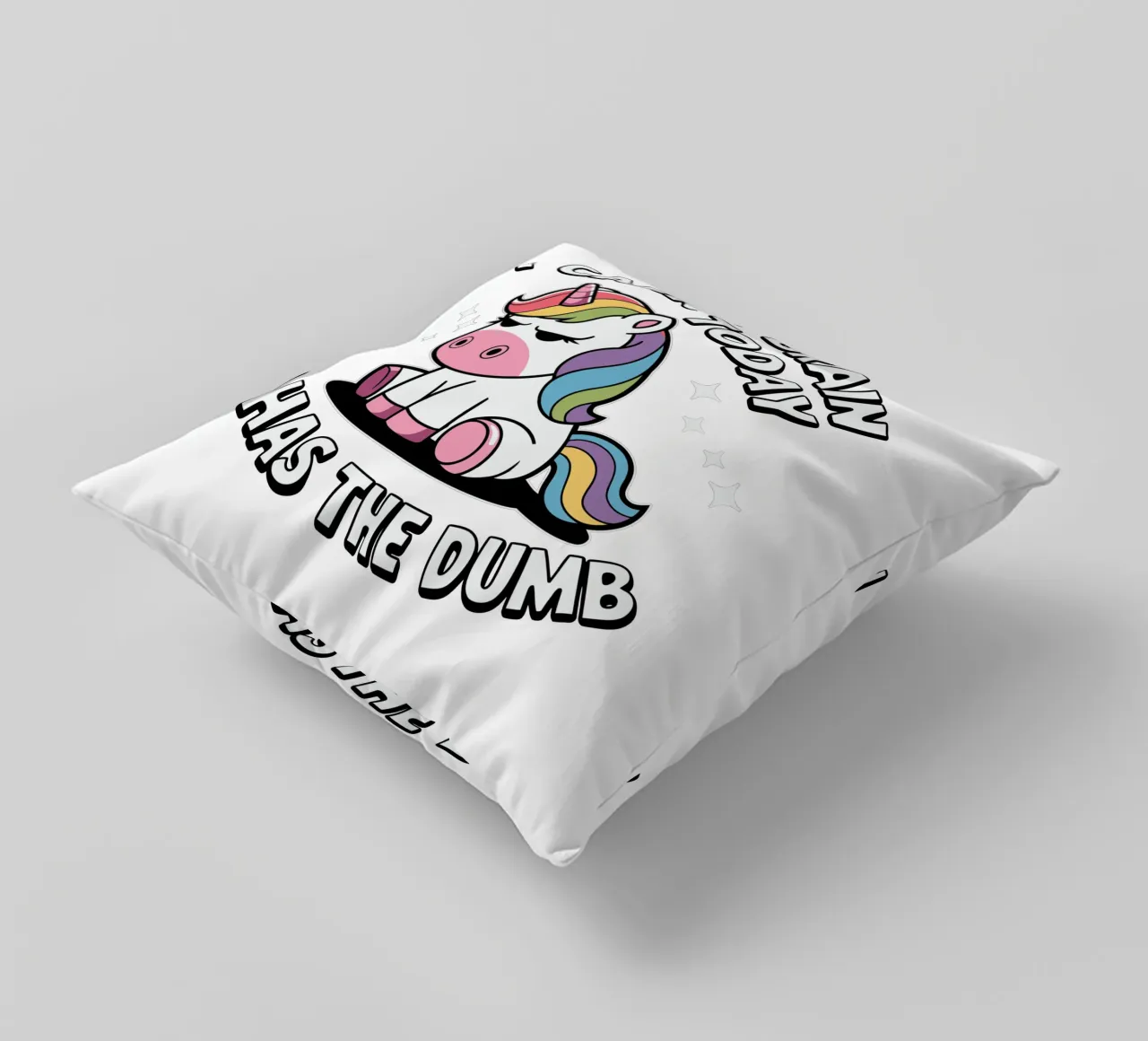 I cannot brain today, I has the dumb decorative cushion by edsonramosart