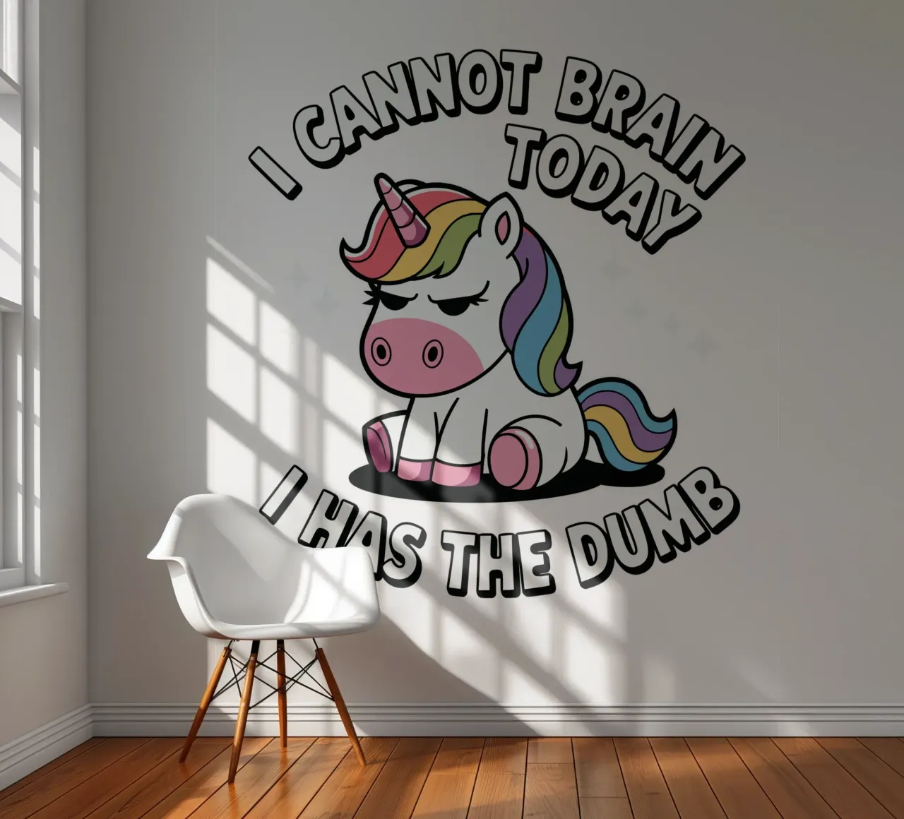 I cannot brain today, I has the dumb papel para pared de edsonramosart
