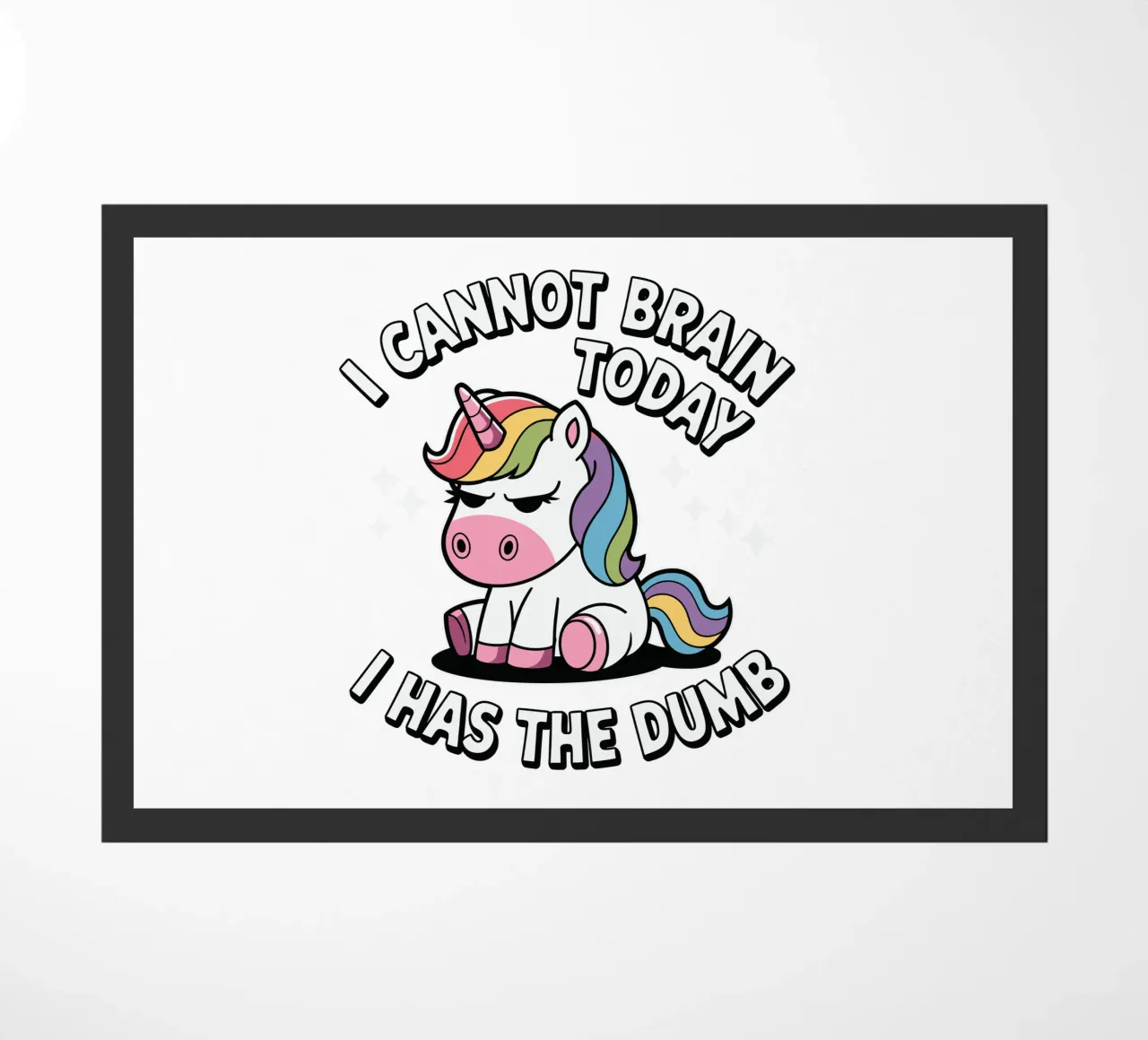 I cannot brain today, I has the dumb paillasson de edsonramosart