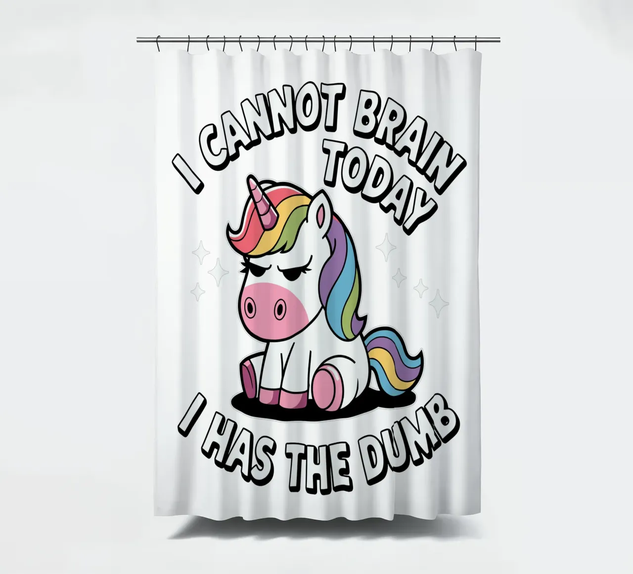 I cannot brain today, I has the dumb Duschvorhang von edsonramosart