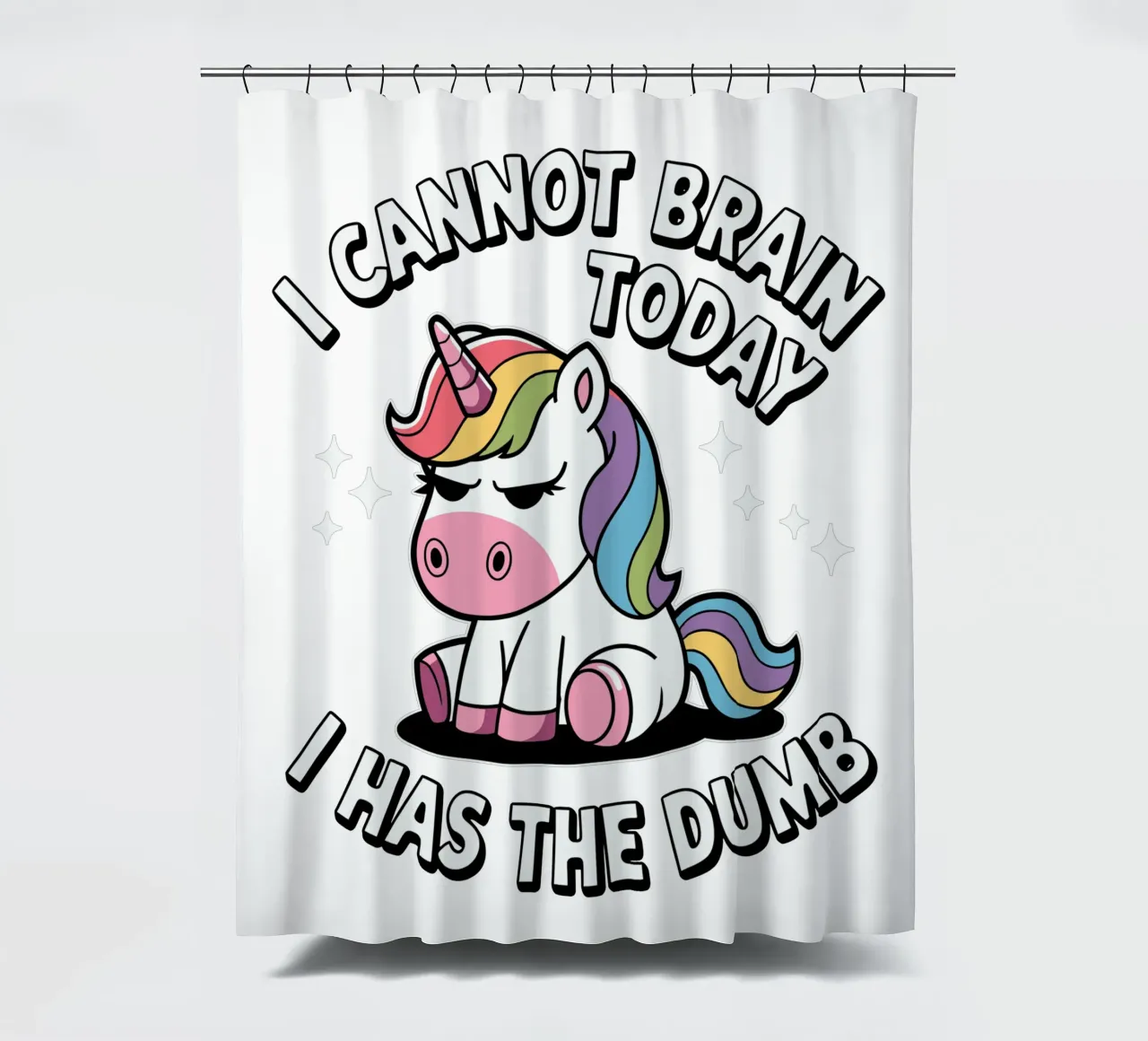 I cannot brain today, I has the dumb Duschvorhang von edsonramosart