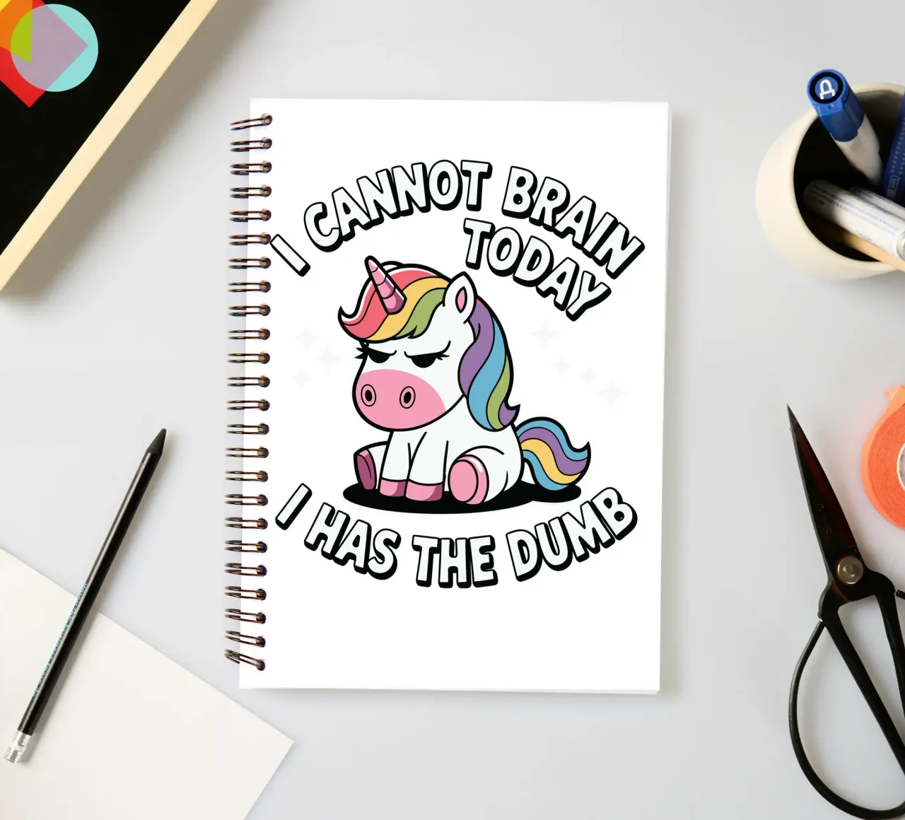 I cannot brain today, I has the dumb spiral notebook by edsonramosart